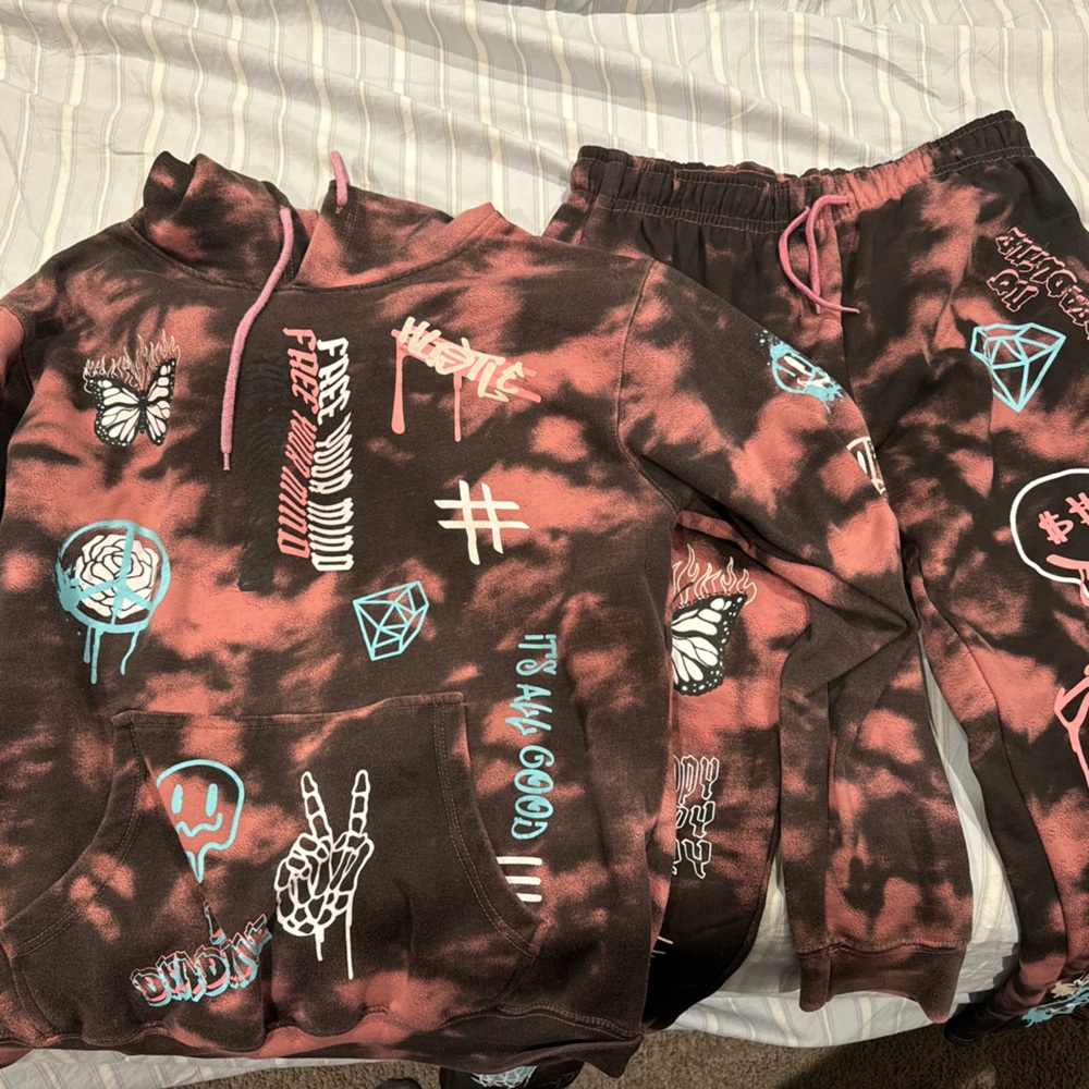 Matching hoodie set
